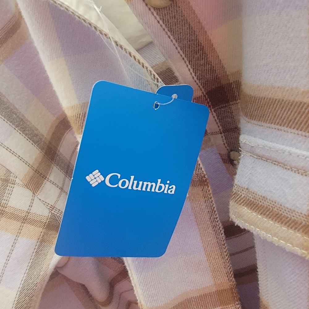 COLUMBIA Women's Jacket in Cream and Brown - Picture 2 of 11